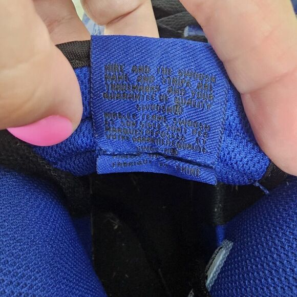 Nike Dunk High GS Black Old Royal Size 4Y/Womens 5.5 308319-024 - Picture 6 of 9